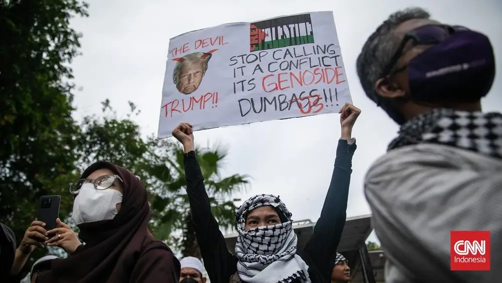 Palestina Membara: Jalan Depan Kedubes AS Lumpuh!