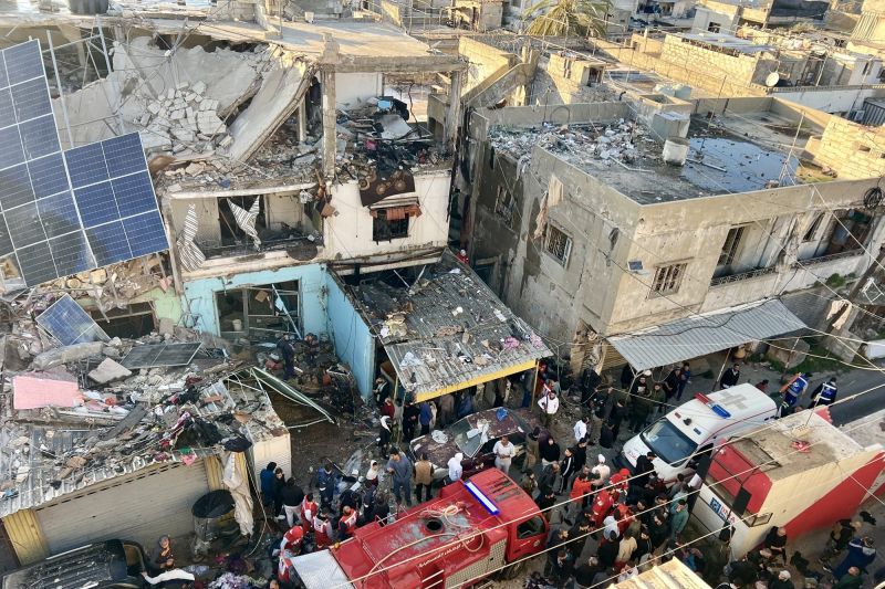 Dua Kali Hantaman Israel Luluh Lantakkan Kamp Ain al-Hilweh!